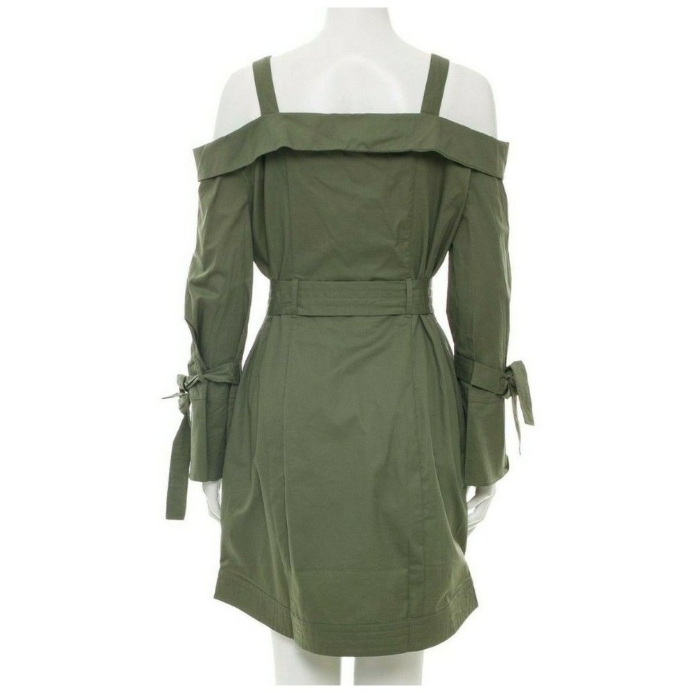 Walter Baker Brynn Long Sleeves Square Neckline, Designer Knee Length Dress Med View 6